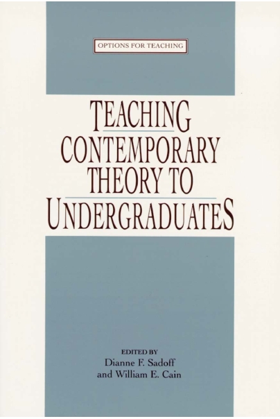 Teaching Contemporary Theory to Undergraduates Cover