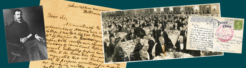 banner image containing photos and text from the MLA's archive