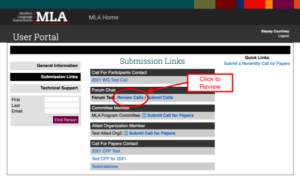 screenshot of web interface